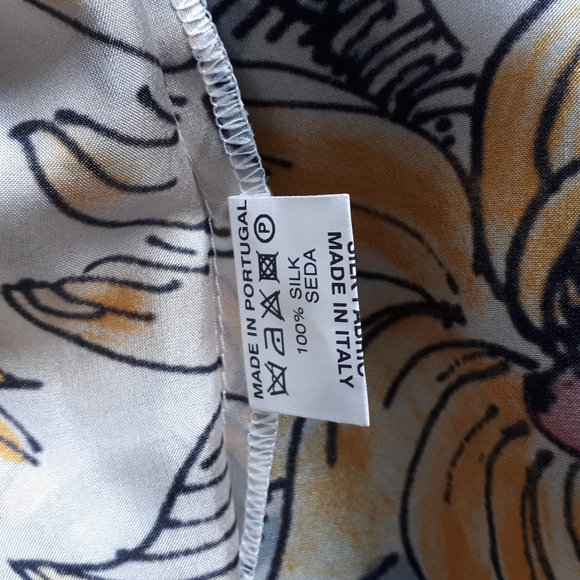 Villagallo silk printed cover up - Picture 5 of 6